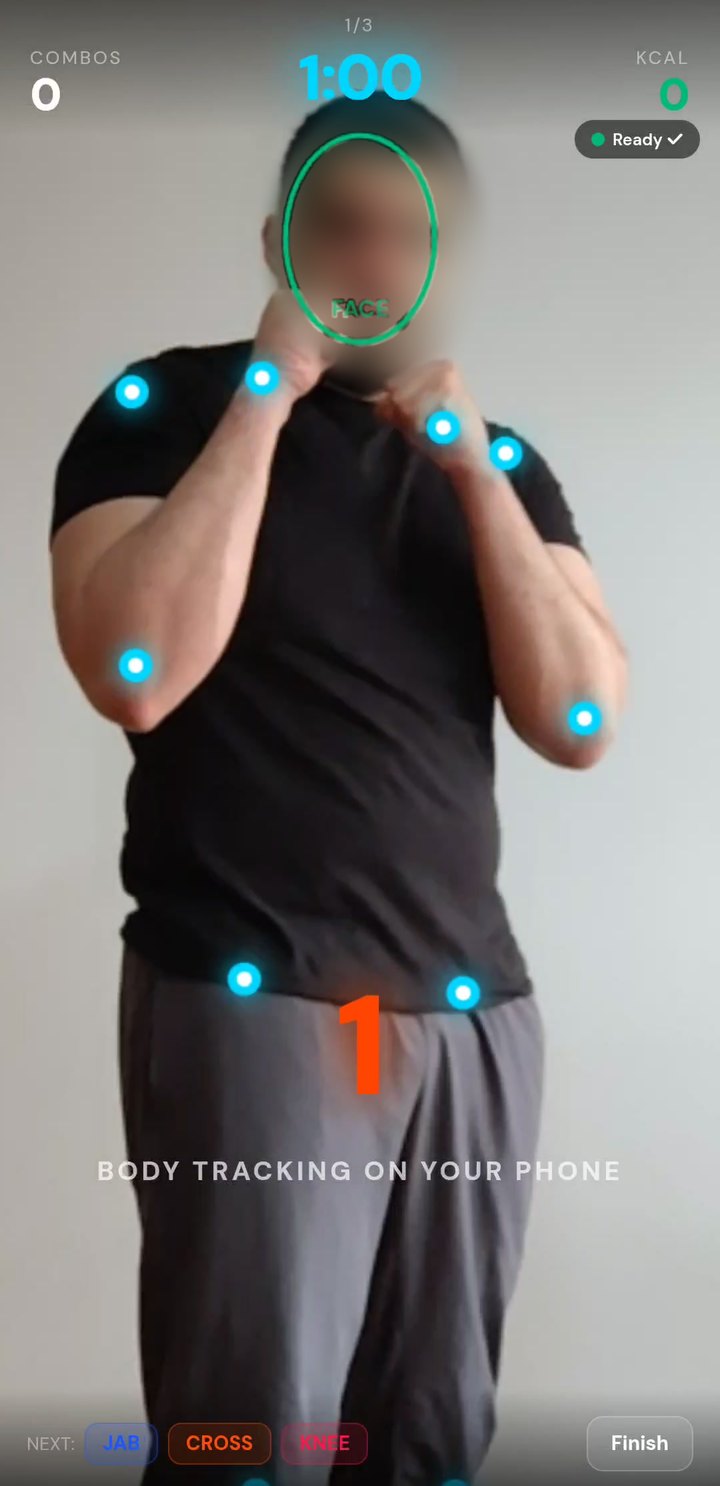 Tracking points over the body before the round starts